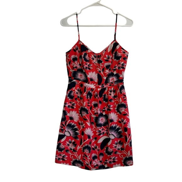 J Crew Res Floral Midi Sheath Dress. Size 4 - Picture 1 of 9